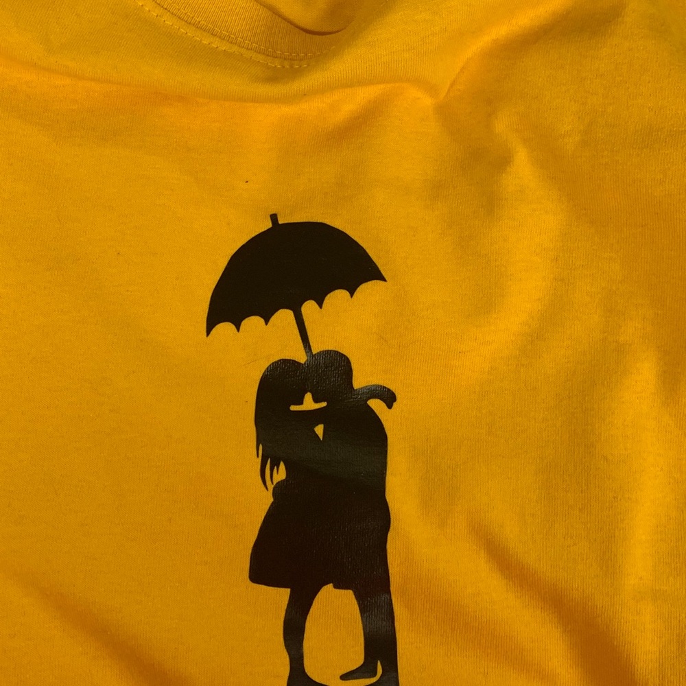 Golden yellow tee